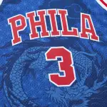 Men's Philadelphia 76ers Allen Iverson Royal 1996/97 Hardwood Classics Asian Heritage 6.0 Swingman Throwback Player Jersey
