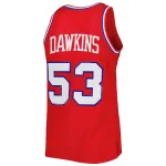 Men's Philadelphia 76ers Darryl Dawkins Red Hardwood Classics 1979/80 Swingman Jersey