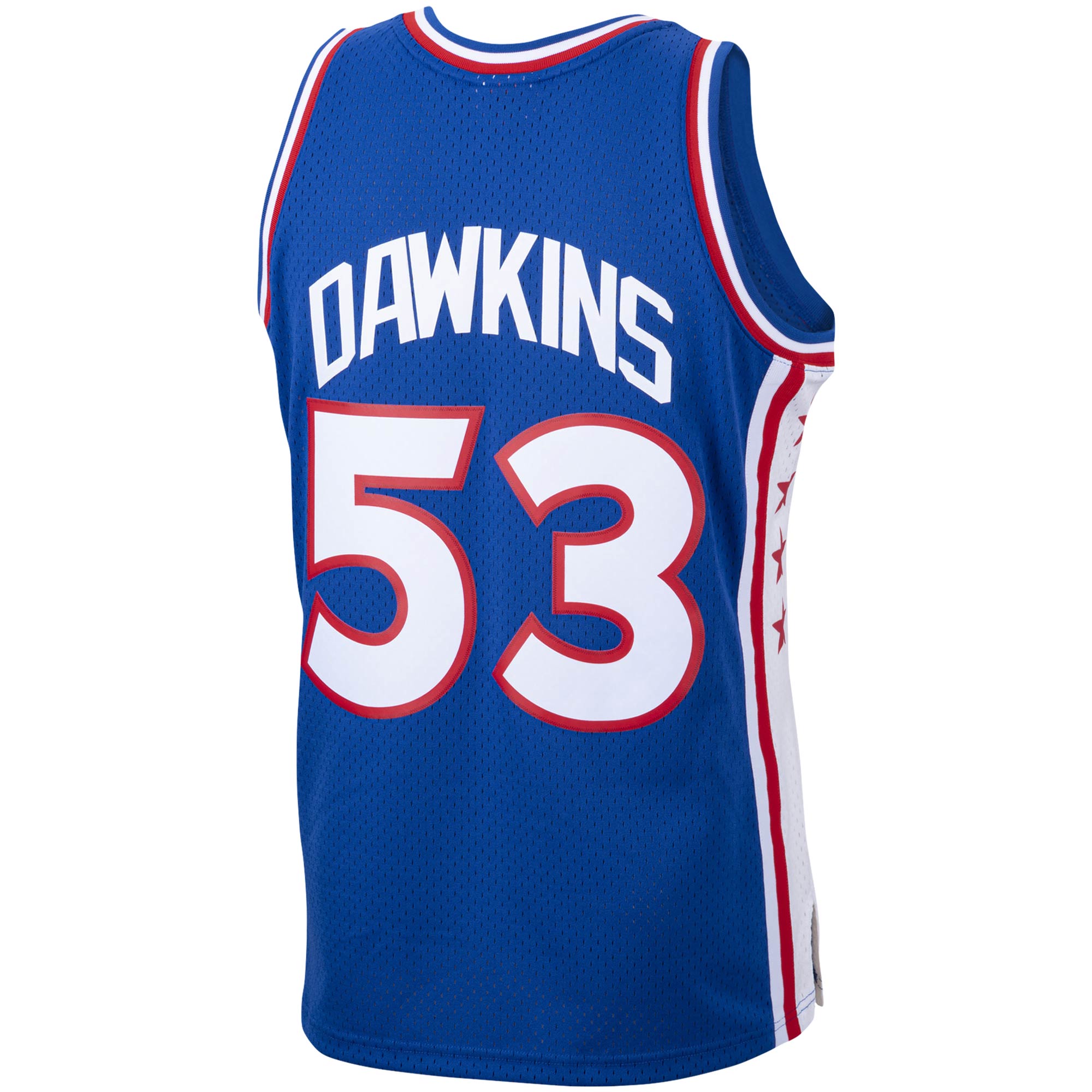 Men's Philadelphia 76ers Darryl Dawkins Royal 1976/77 Hardwood Classics Swingman Jersey
