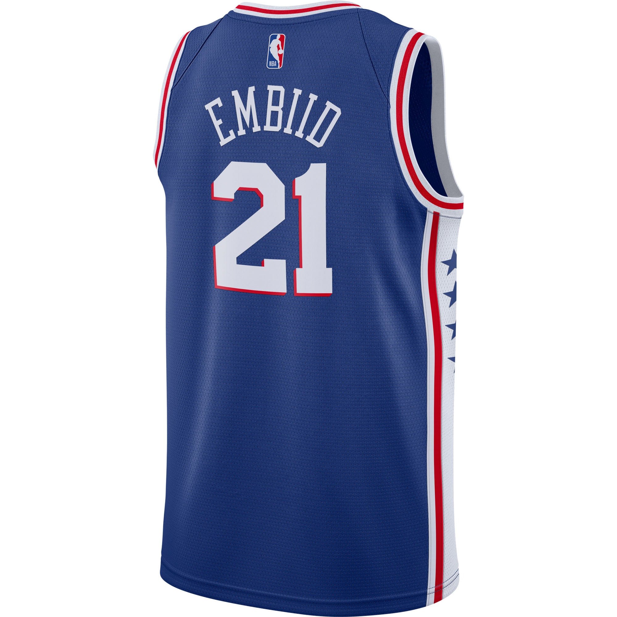Men's Philadelphia 76ers Joel Embiid Royal 2019/2020 Swingman Jersey - Icon Edition