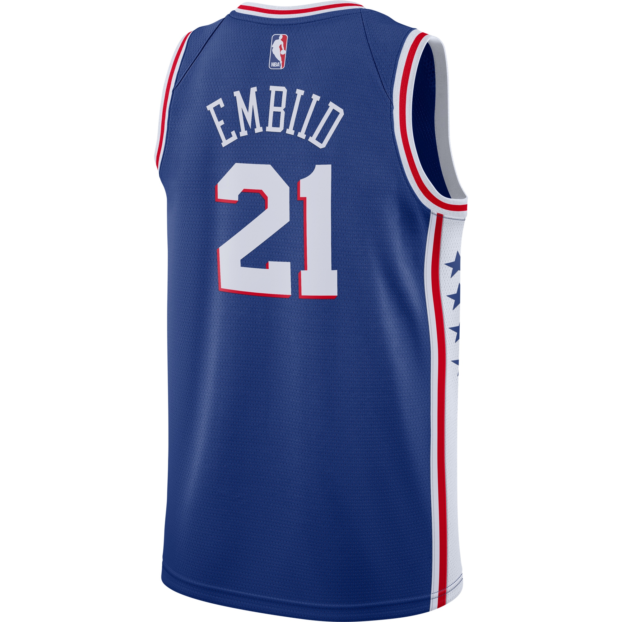 Men's Philadelphia 76ers Joel Embiid Royal Swingman Jersey - Icon Edition