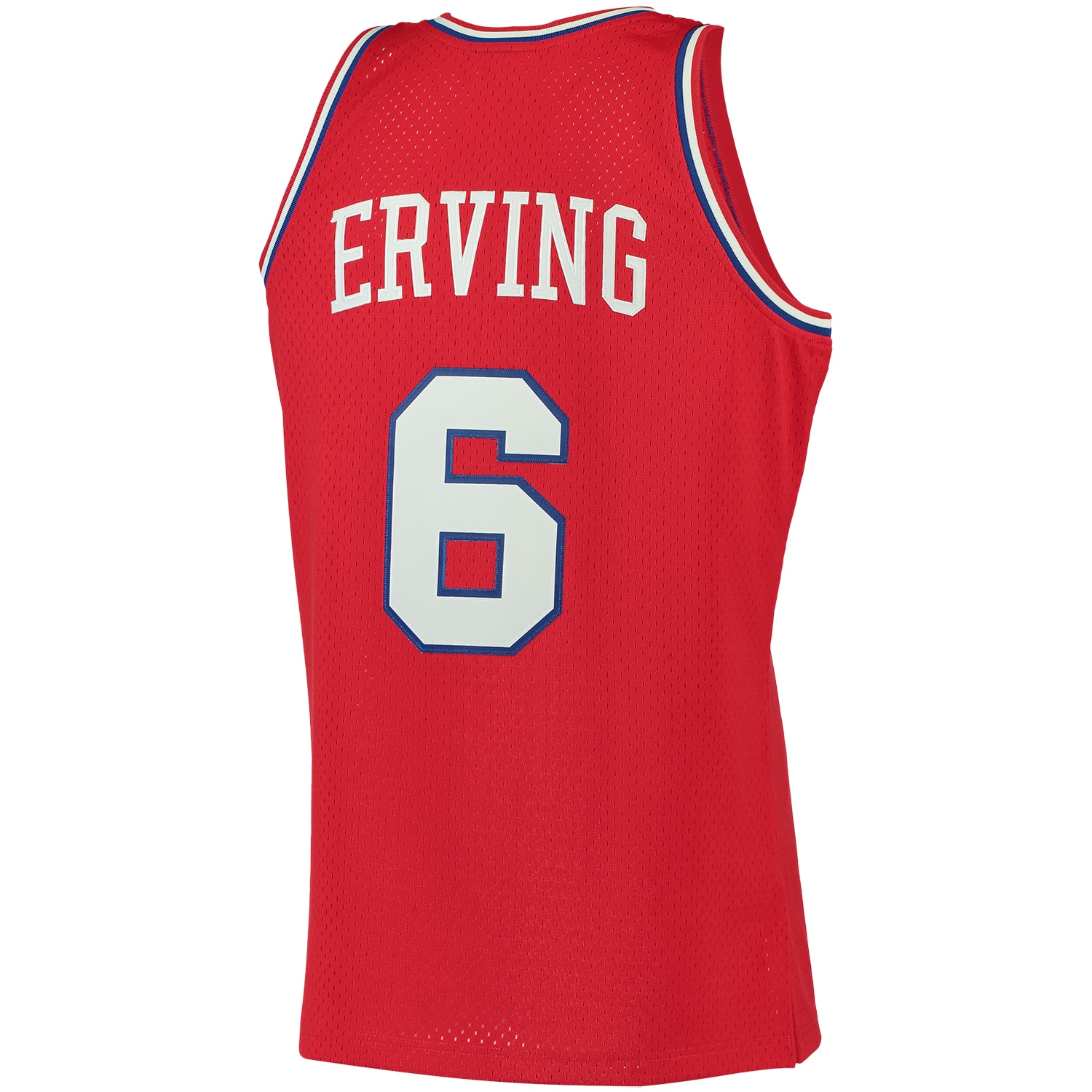 Men's Philadelphia 76ers Julius Erving Red 1982/83 Big & Tall Hardwood Classics Swingman Jersey