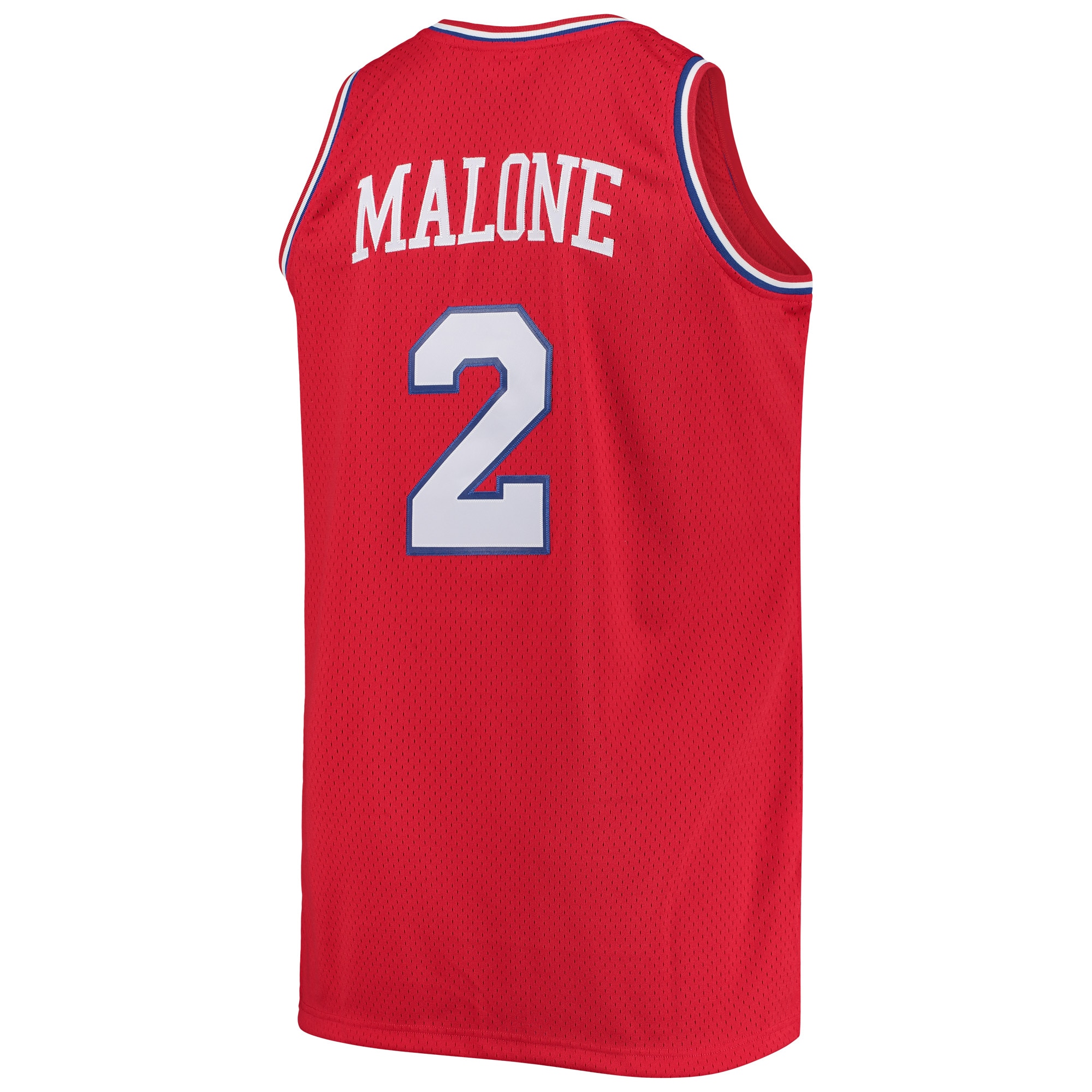 Men's Philadelphia 76ers Moses Malone Red 1982/83 Big & Tall Hardwood Classics Swingman Jersey