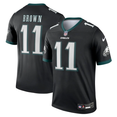 Men's Philadelphia Eagles A.J. Brown Black Legend Jersey 01