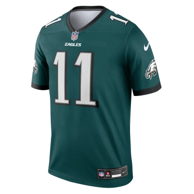Men's Philadelphia Eagles A.J. Brown Midnight Green Legend Jersey 02