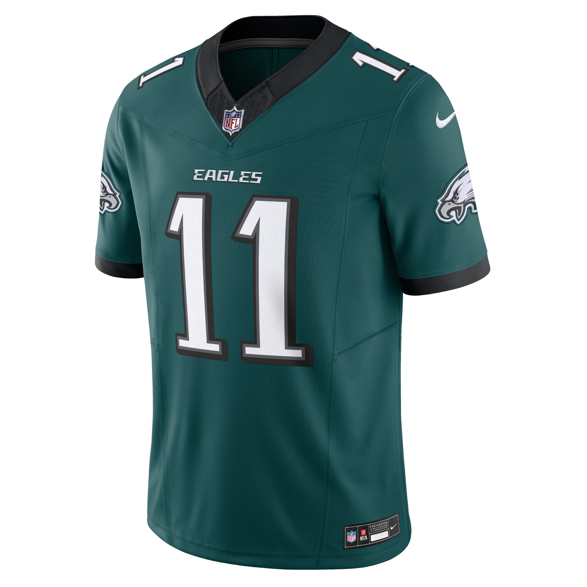Men's Philadelphia Eagles A.J. Brown Midnight Green Vapor F.U.S.E. Limited Jersey