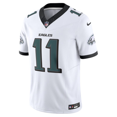 Men's Philadelphia Eagles A.J. Brown White Vapor F.U.S.E. Limited Jersey 02