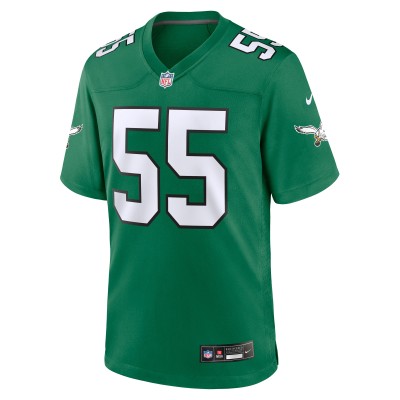 Men's Philadelphia Eagles Brandon Graham Kelly Green Alternate Game Jersey 02