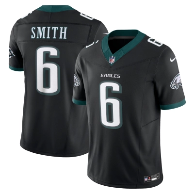 Men's Philadelphia Eagles DeVonta Smith Black Alternate Vapor F.U.S.E. Limited Jersey 01