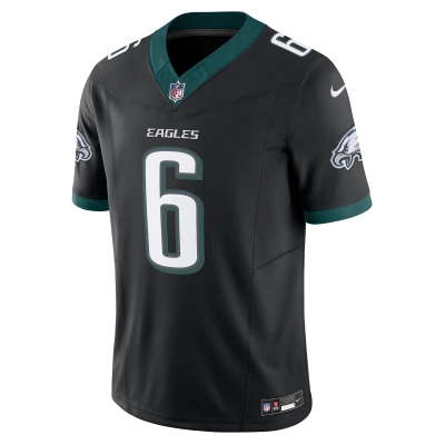 Men's Philadelphia Eagles DeVonta Smith Black Alternate Vapor F.U.S.E. Limited Jersey 02
