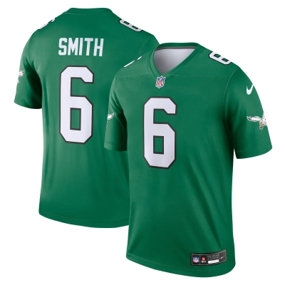 Men's Philadelphia Eagles DeVonta Smith Kelly Green Legend Jersey 01