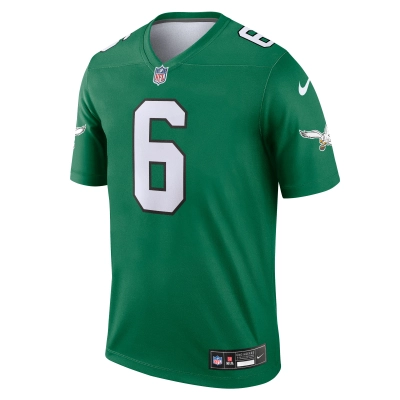 Men's Philadelphia Eagles DeVonta Smith Kelly Green Legend Jersey 02