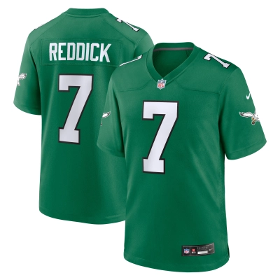 Men's Philadelphia Eagles Haason Reddick Kelly Green Alternate Game Jersey 01