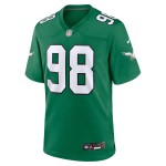 Men's Philadelphia Eagles Jalen Carter Kelly Green Alternate Game Jersey
