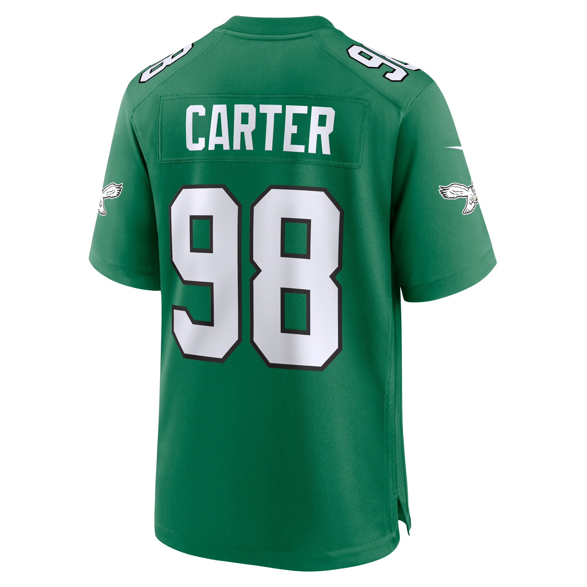 Men's Philadelphia Eagles Jalen Carter Kelly Green Alternate Game Jersey