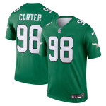 Men's Philadelphia Eagles Jalen Carter Kelly Green Alternate Legend Jersey