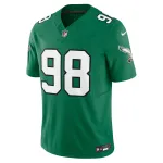 Men's Philadelphia Eagles Jalen Carter Kelly Green Alternate Vapor F.U.S.E. Limited Jersey