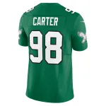 Men's Philadelphia Eagles Jalen Carter Kelly Green Alternate Vapor F.U.S.E. Limited Jersey