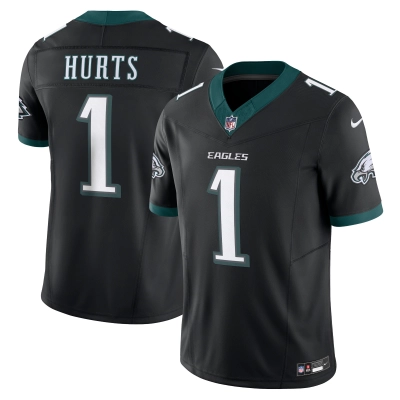 Men's Philadelphia Eagles Jalen Hurts Black Alternate Vapor F.U.S.E. Limited Jersey 01