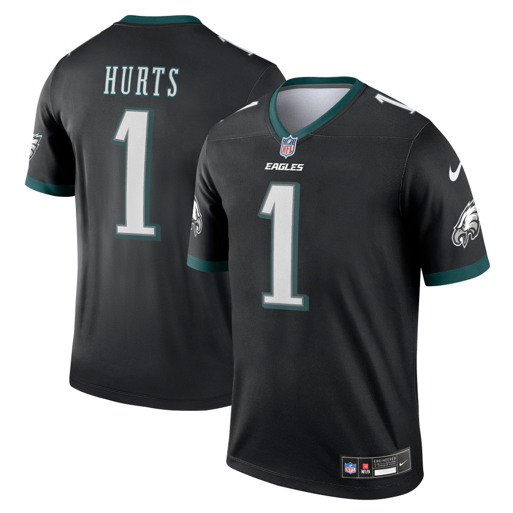Men's Philadelphia Eagles Jalen Hurts Black Legend Jersey