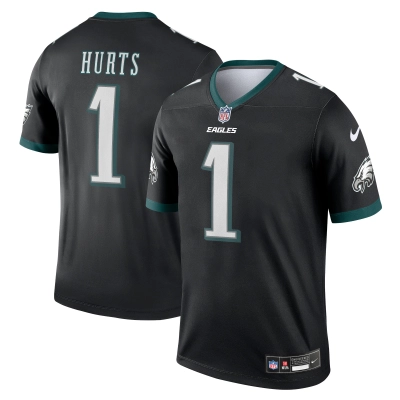 Men's Philadelphia Eagles Jalen Hurts Black Legend Jersey 01