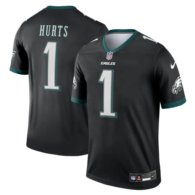 Men's Philadelphia Eagles Jalen Hurts Black Legend Jersey