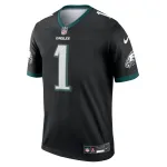 Men's Philadelphia Eagles Jalen Hurts Black Legend Jersey