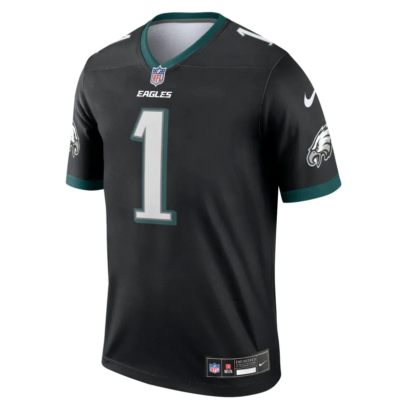 Men's Philadelphia Eagles Jalen Hurts Black Legend Jersey