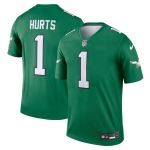 Men's Philadelphia Eagles Jalen Hurts Kelly Green Alternate Legend Player Jersey