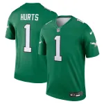 Men's Philadelphia Eagles Jalen Hurts Kelly Green Alternate Legend Player Jersey