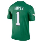 Men's Philadelphia Eagles Jalen Hurts Kelly Green Alternate Legend Player Jersey