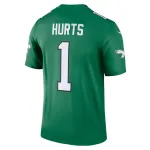 Men's Philadelphia Eagles Jalen Hurts Kelly Green Alternate Legend Player Jersey