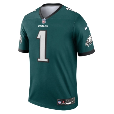 Men's Philadelphia Eagles Jalen Hurts Midnight Green Legend Jersey 02