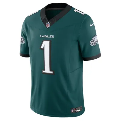 Men's Philadelphia Eagles Jalen Hurts Midnight Green Vapor F.U.S.E. Limited Jersey 02