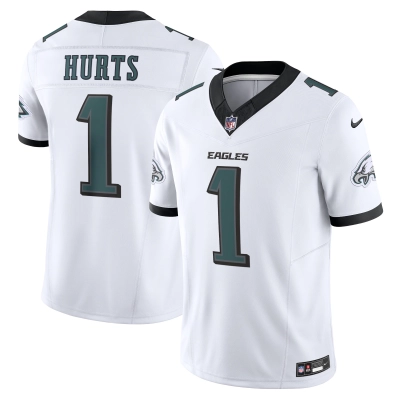 Men's Philadelphia Eagles Jalen Hurts White Vapor F.U.S.E. Limited Jersey 01