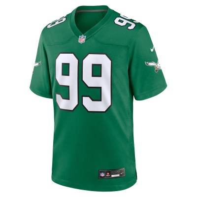 Men's Philadelphia Eagles Jerome Brown Kelly Green Alternate Game Jersey 02