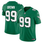 Men's Philadelphia Eagles Jerome Brown Kelly Green Alternate Vapor F.U.S.E. Limited Jersey
