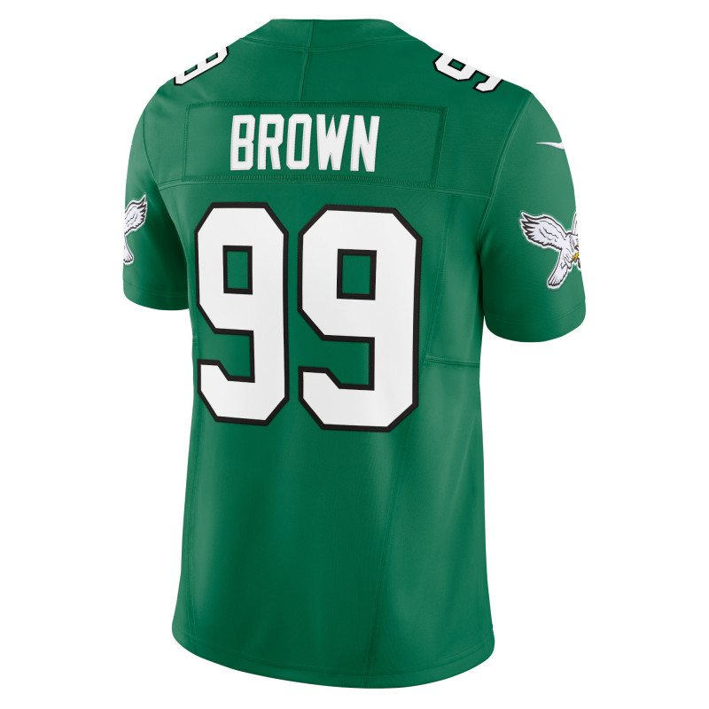 Men's Philadelphia Eagles Jerome Brown Kelly Green Alternate Vapor F.U.S.E. Limited Jersey