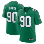 Men's Philadelphia Eagles Jordan Davis Kelly Green Alternate Game Jersey