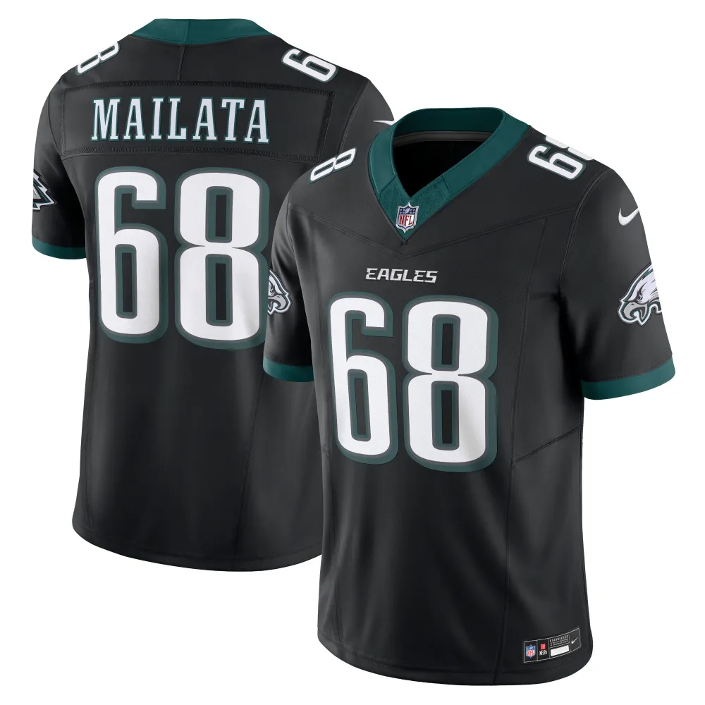 Men's Philadelphia Eagles Jordan Mailata Black Alternate Vapor F.U.S.E. Limited Jersey