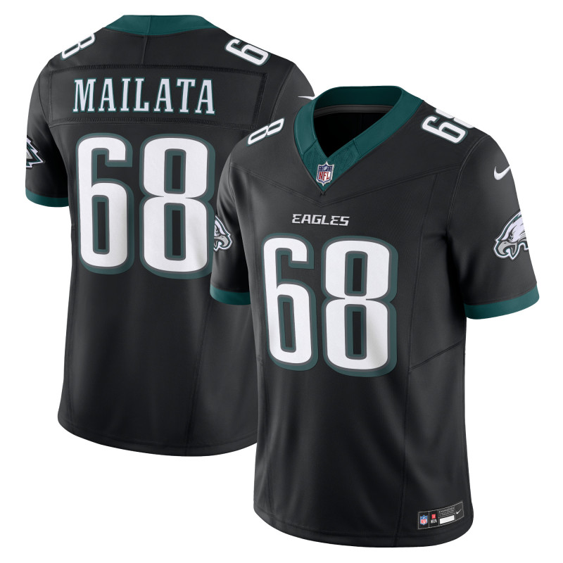 Men's Philadelphia Eagles Jordan Mailata Black Alternate Vapor F.U.S.E. Limited Jersey