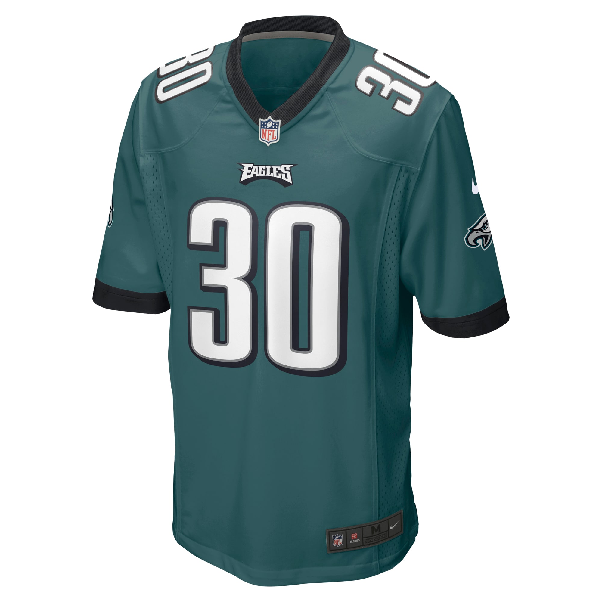 Men's Philadelphia Eagles Justin Evans Midnight Green Game Player Jersey