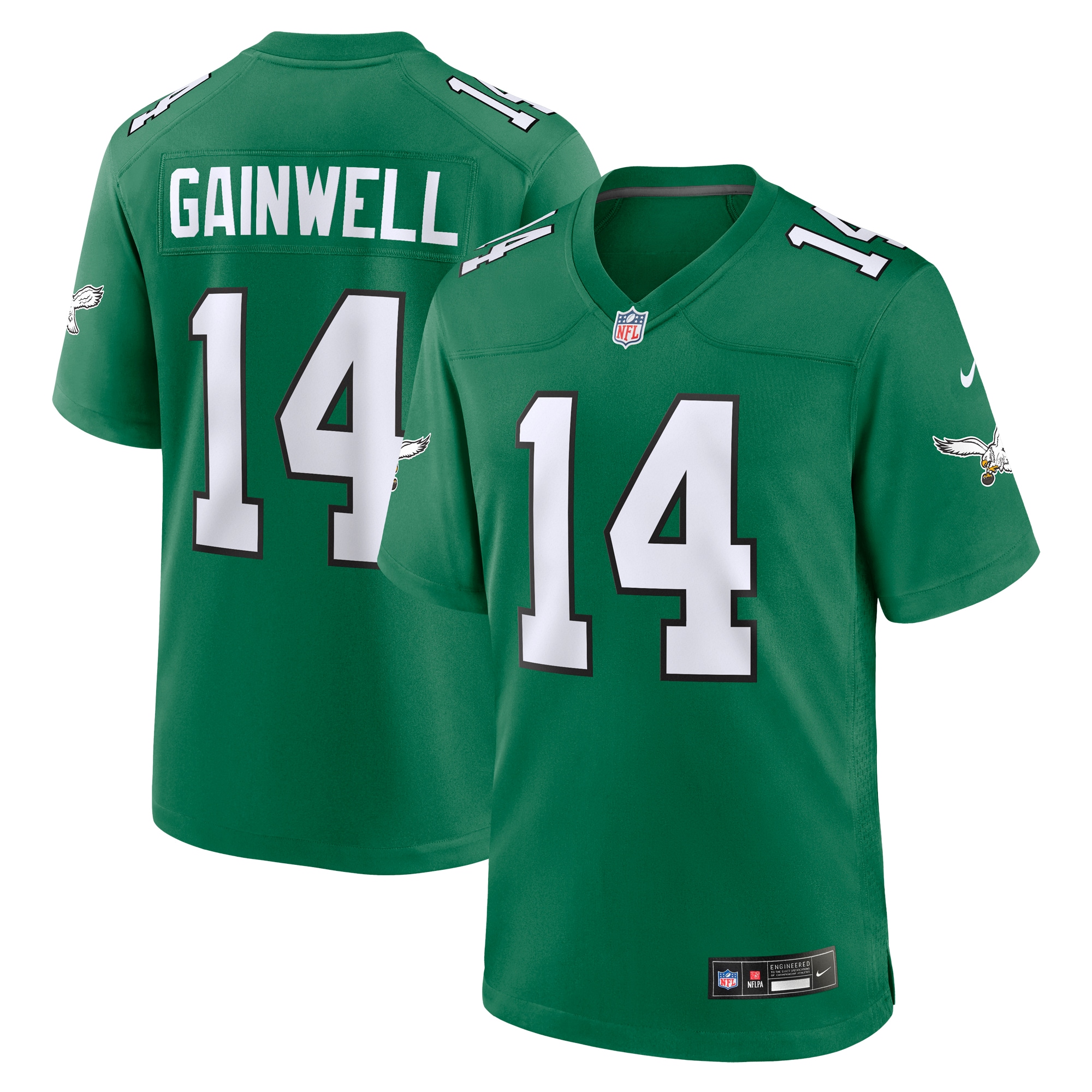 Men's Philadelphia Eagles Kenneth Gainwell Kelly Green Alternate Game Jersey