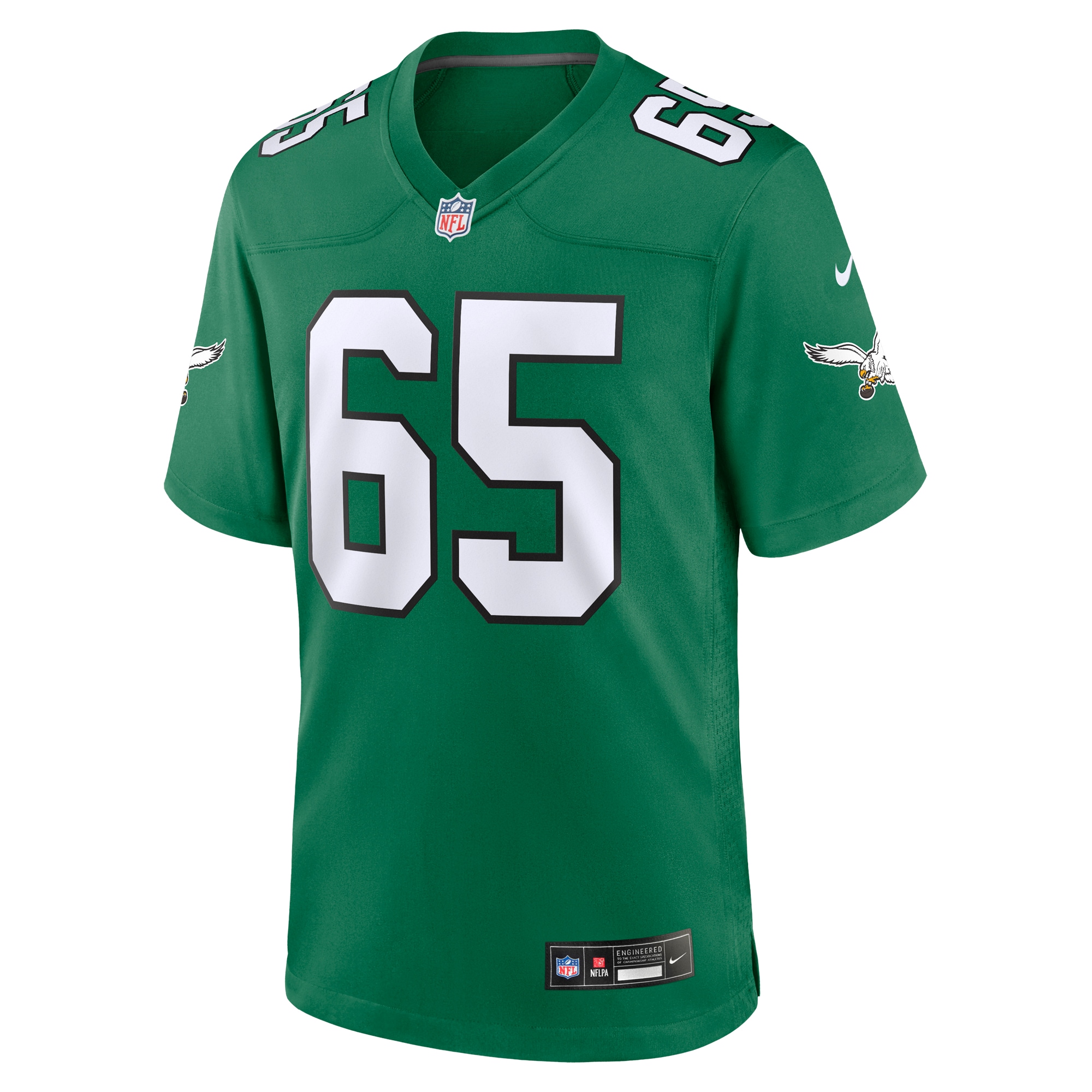 Men's Philadelphia Eagles Lane Johnson Kelly Green Alternate Game Jersey