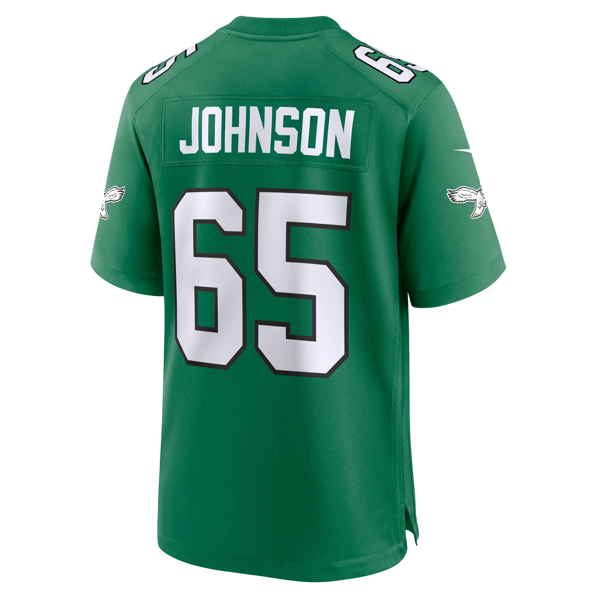 Men's Philadelphia Eagles Lane Johnson Kelly Green Alternate Game Jersey