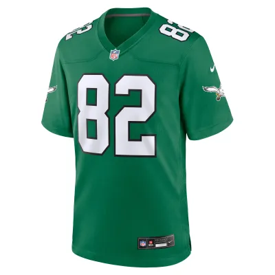 Men's Philadelphia Eagles Mike Quick Kelly Green Alternate Game Jersey 02