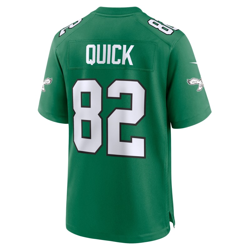 Men's Philadelphia Eagles Mike Quick Kelly Green Alternate Game Jersey