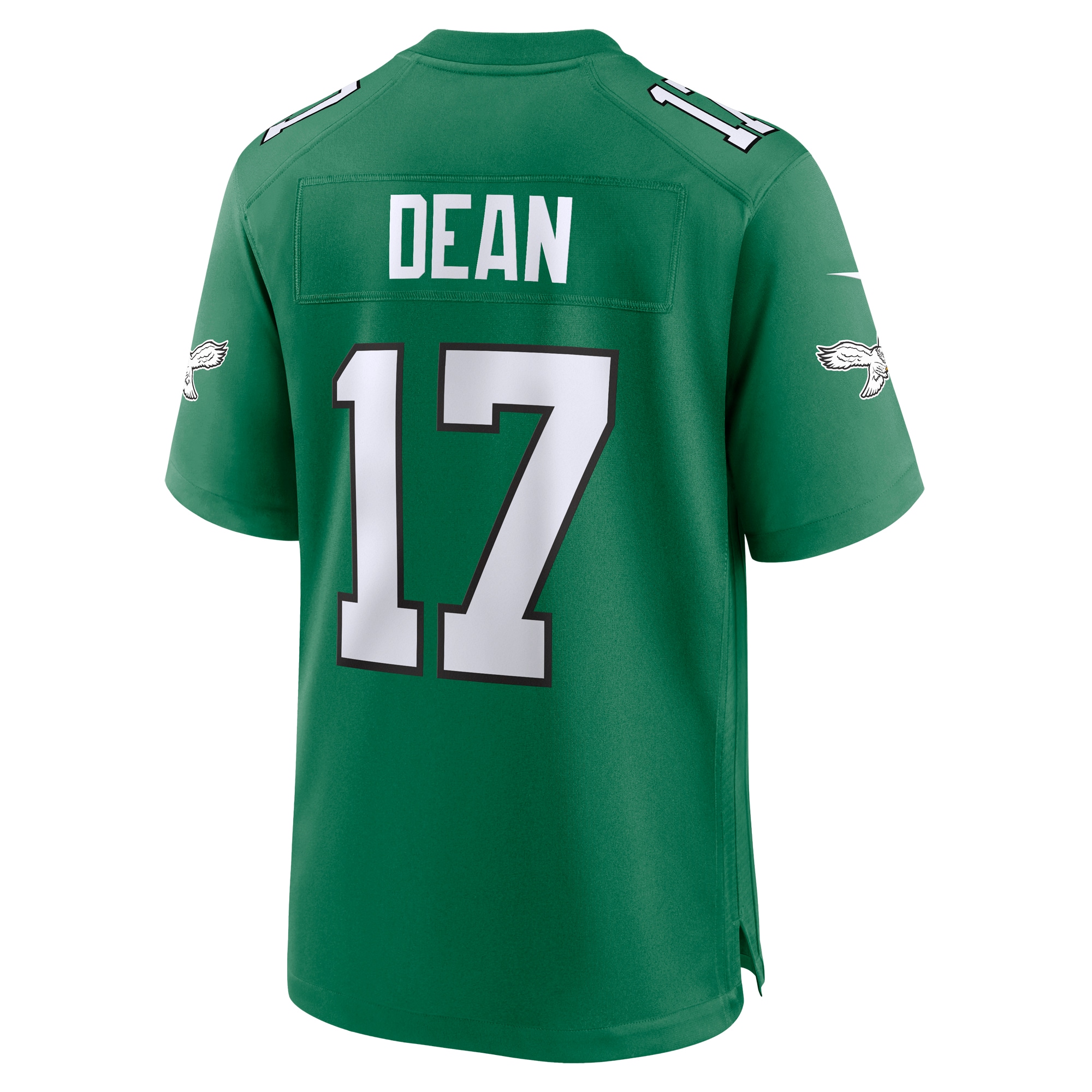 Men's Philadelphia Eagles Nakobe Dean Kelly Green Alternate Game Jersey