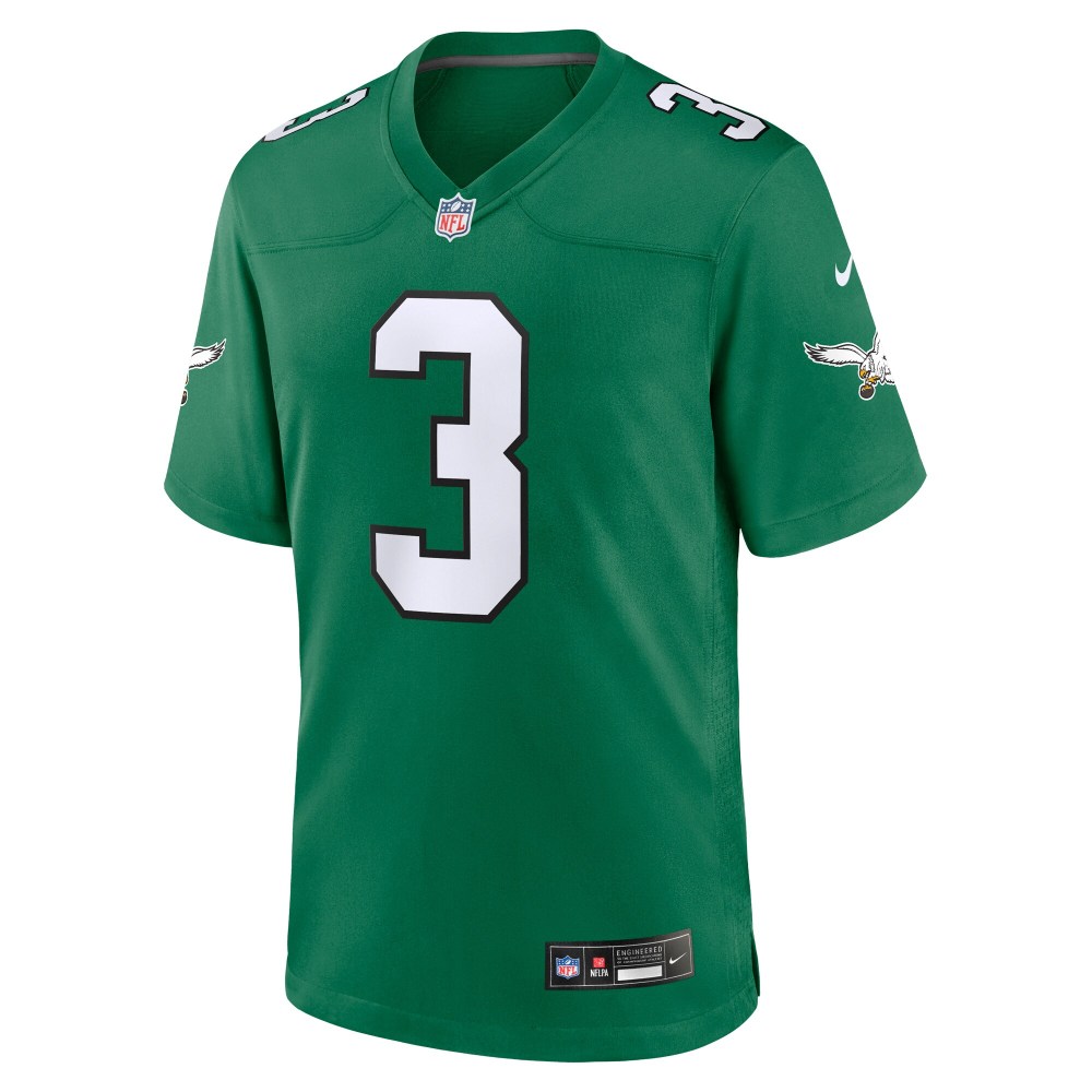 Men's Philadelphia Eagles Nolan Smith Kelly Green Alternate Game Jersey