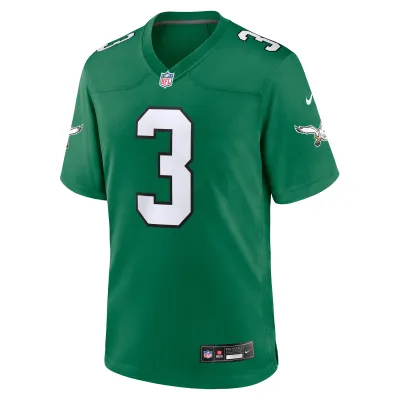 Men's Philadelphia Eagles Nolan Smith Kelly Green Alternate Game Jersey 02